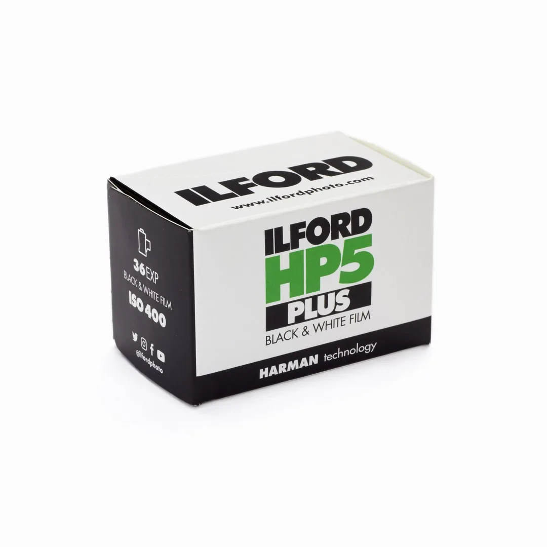 Ilford HP5 Plus 400 35mm film box
