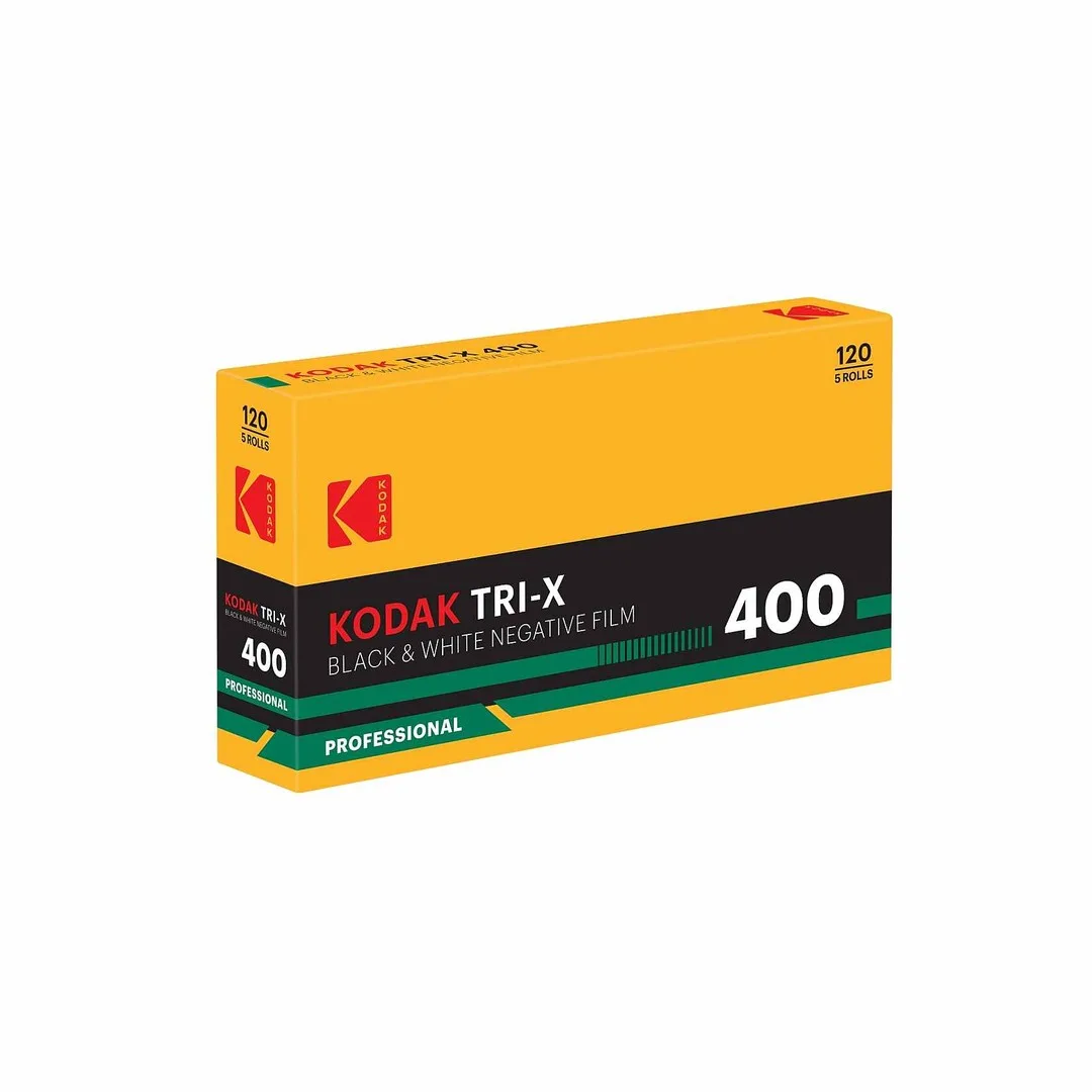 Box of Kodak Professional Tri-X 400 black and white 120 film
