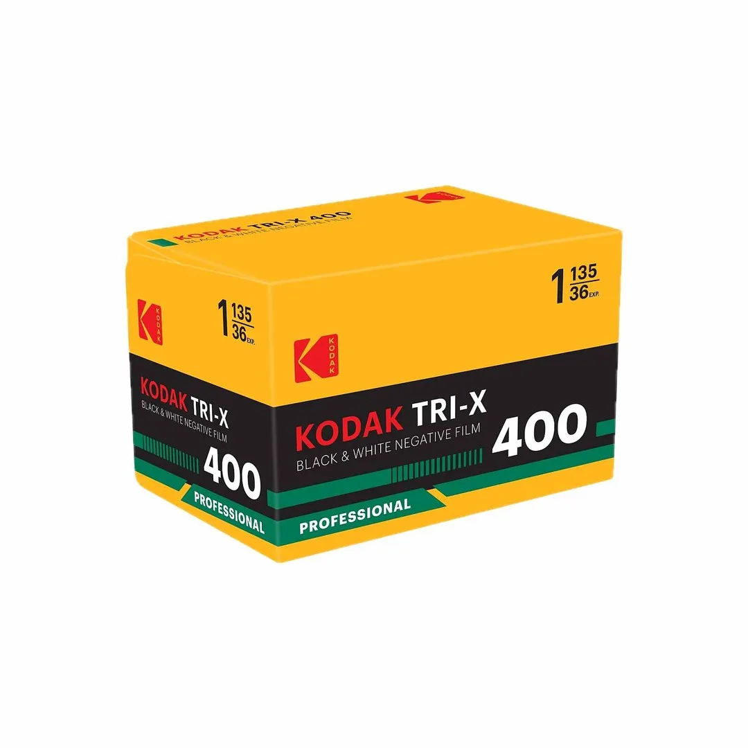 Box of Kodak Professional Tri-X 400 black and white 35mm film, 135-36