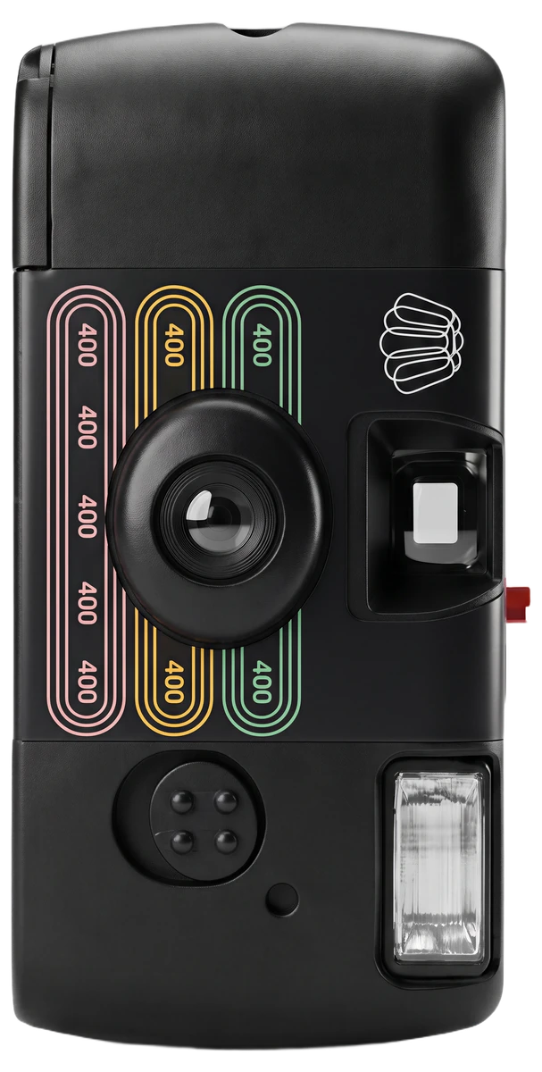 The camera sliding into a denim chest pocket